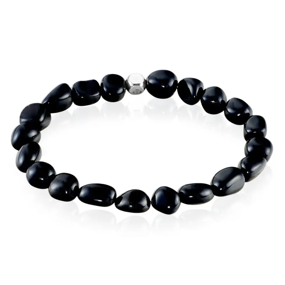 Bracelet Jourdan Boreal Argent Blanc Agate