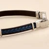 Bracelet Jourdan Cuir Bleu