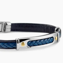 Bracelet Jourdan Cuir Bleu