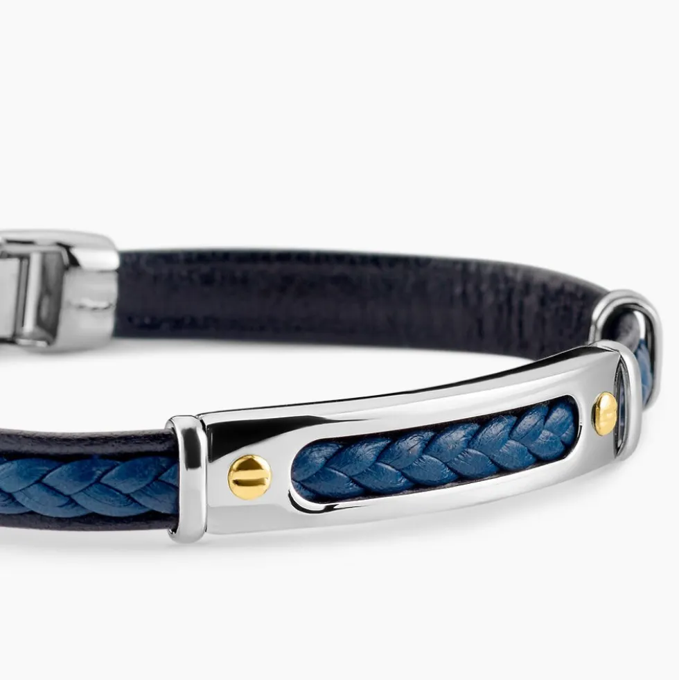 Bracelet Jourdan Cuir Bleu