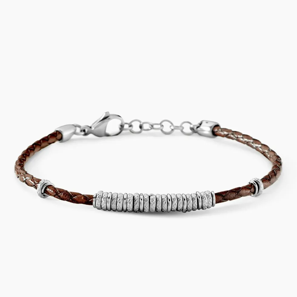 Bracelet Jourdan Cuir De Vache Marron