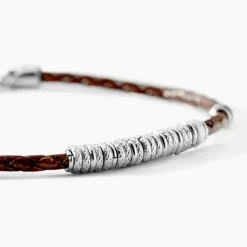 Bracelet Jourdan Cuir De Vache Marron
