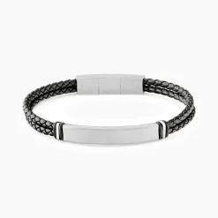 Bracelet Jourdan Cuir De Vache Noir