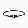 Bracelet Jourdan Cuir De Vache Noir