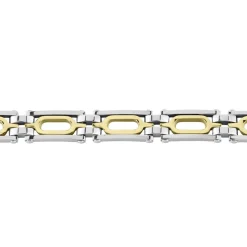 Bracelet Jourdan Wild Acier Blanc Et Jaune