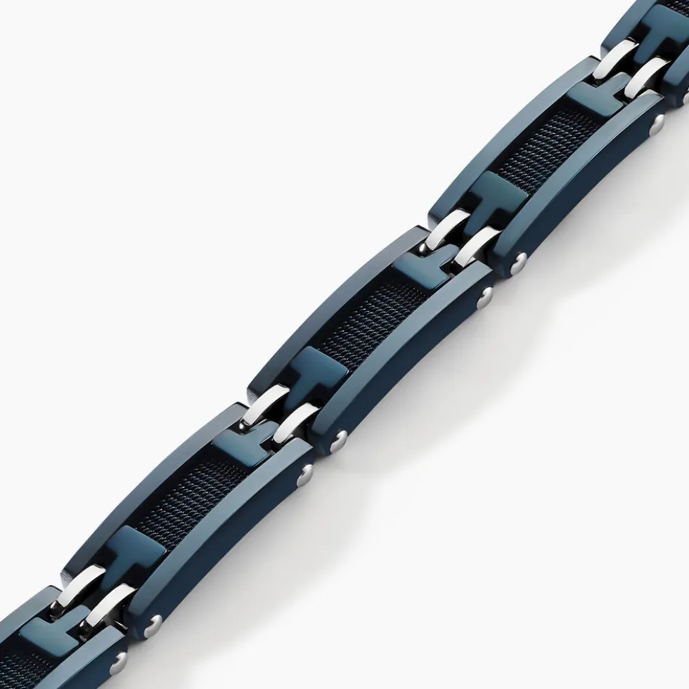 Bracelet Jourdan Zephir Acier Bleu