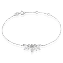 Bracelet Kaelle Or Blanc Oxyde De Zirconium