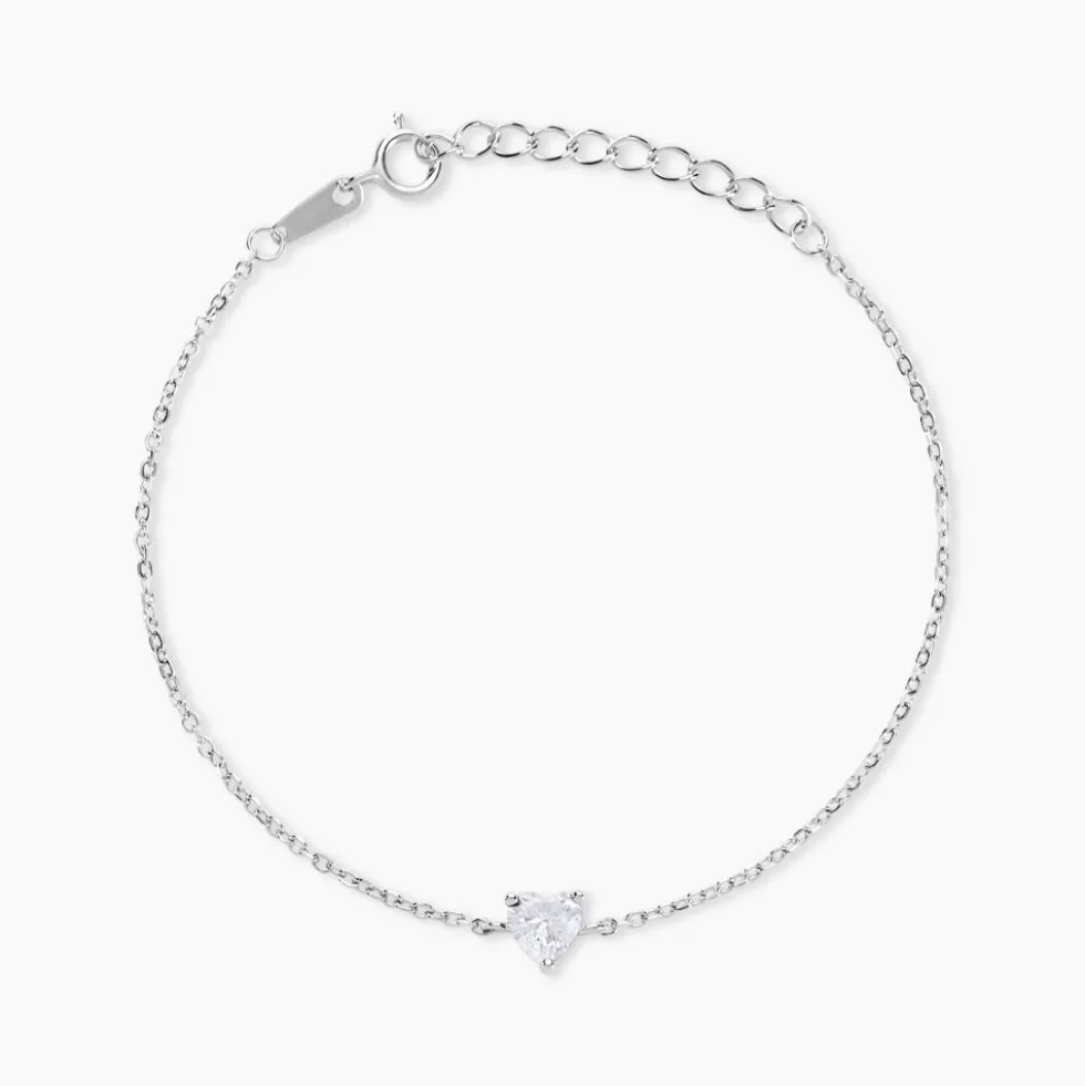 Bracelet Kelvyn Argent Blanc Oxyde De Zirconium
