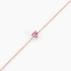 Bracelet Kelvyn Argent Rose Oxyde De Zirconium