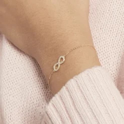 Bracelet Klothilda Or Jaune Oxyde De Zirconium