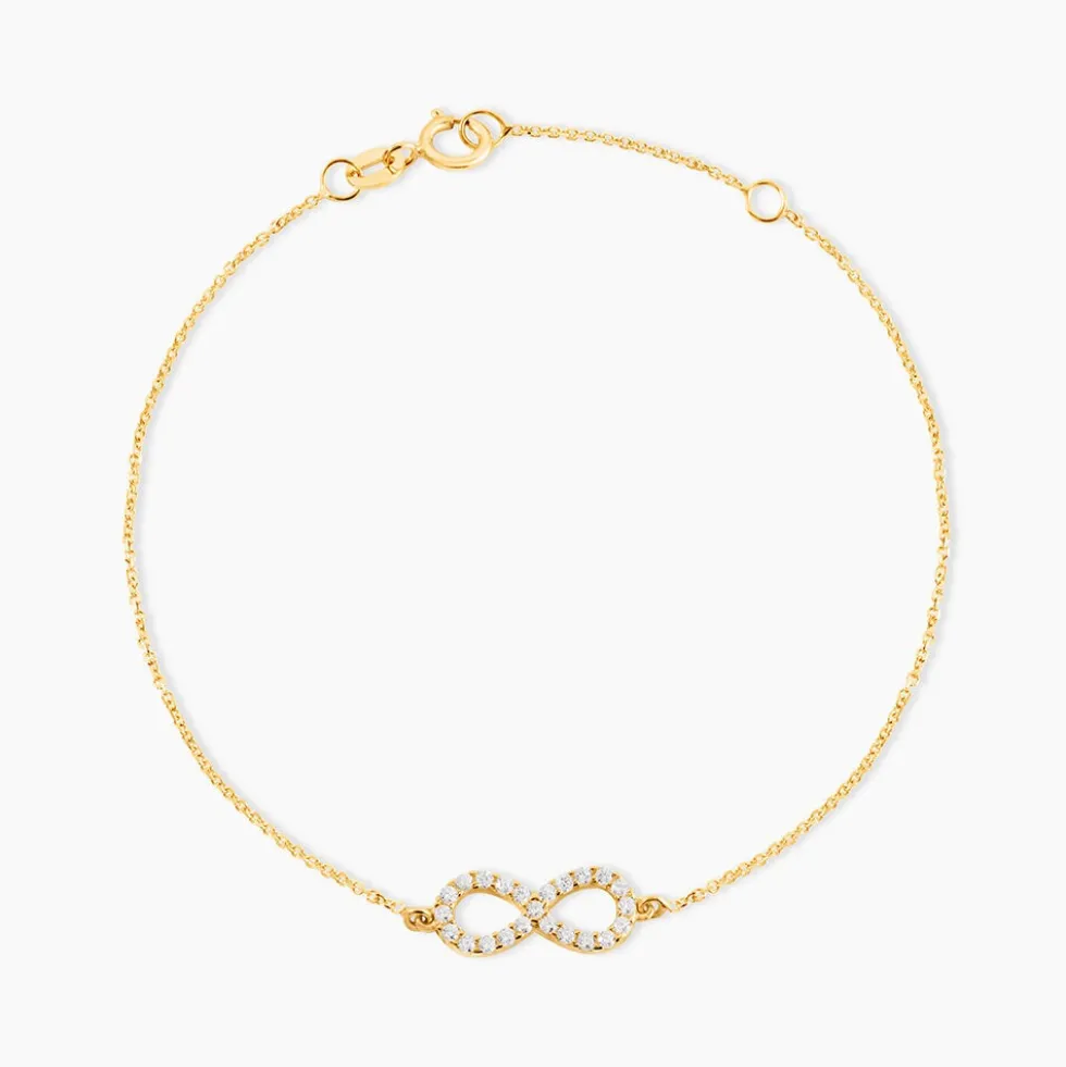 Bracelet Klothilda Or Jaune Oxyde De Zirconium