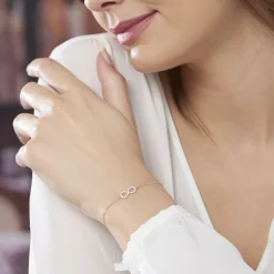Bracelet Klothilda Or Jaune Oxyde De Zirconium