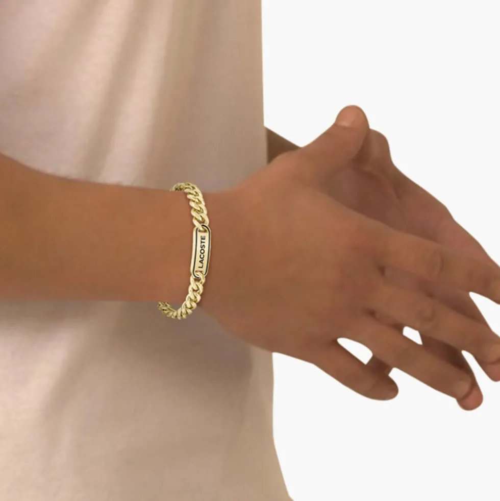 Bracelet Lacoste District Acier Jaune