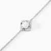 Bracelet Laetoria Argent Blanc Perle De Culture Oxyde De Zirconium