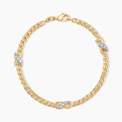 Bracelet Lamyae Plaqué Or Jaune Oxyde De Zirconium