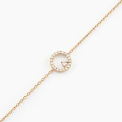 Bracelet Lila Plaqué Or Jaune Oxyde De Zirconium