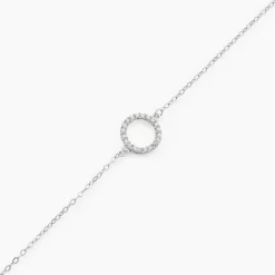 Bracelet Lim Or Blanc Oxyde De Zirconium
