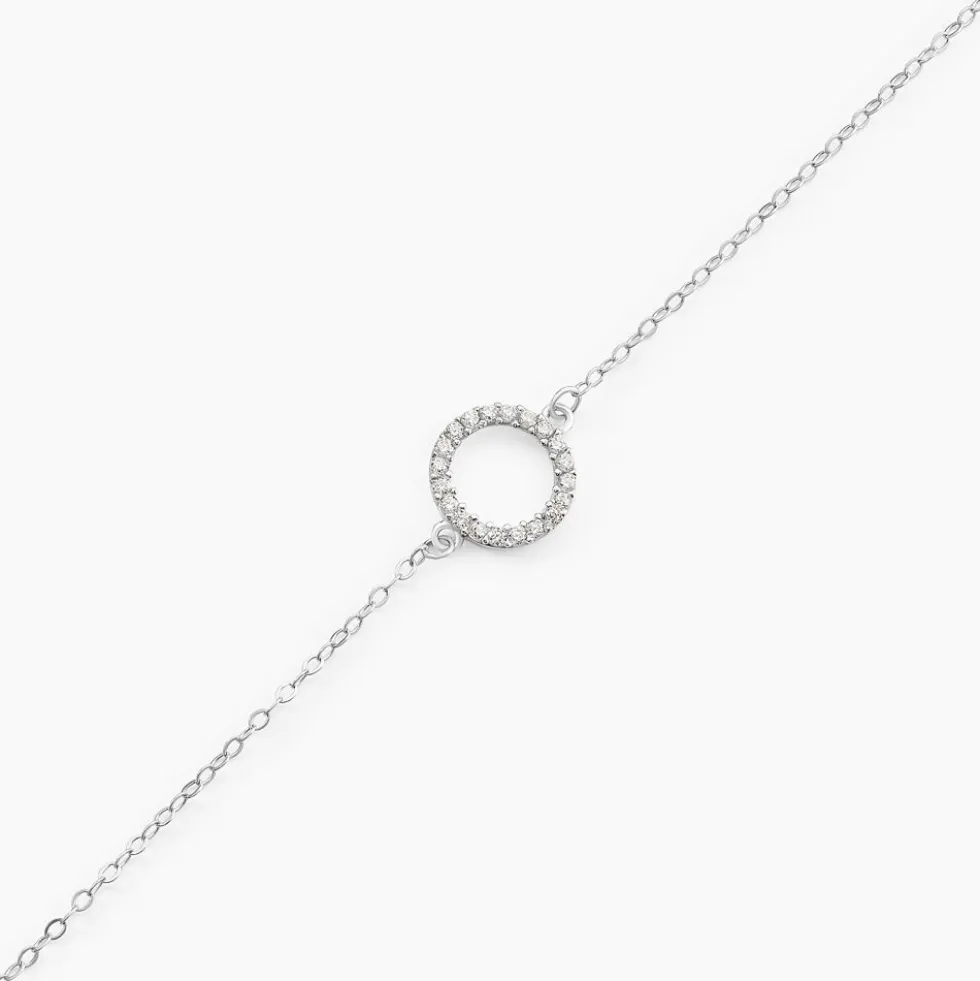 Bracelet Lim Or Blanc Oxyde De Zirconium