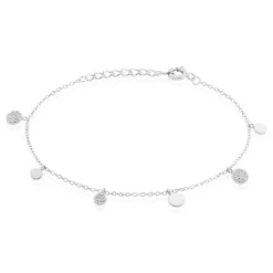 Bracelet Lorainne Argent Blanc Oxyde De Zirconium