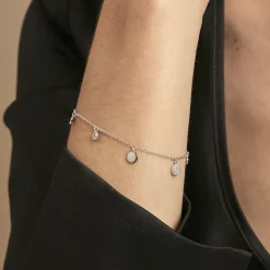 Bracelet Lorainne Argent Blanc Oxyde De Zirconium