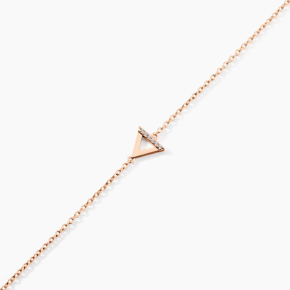 Bracelet Lorena Argent Rose Oxyde De Zirconium