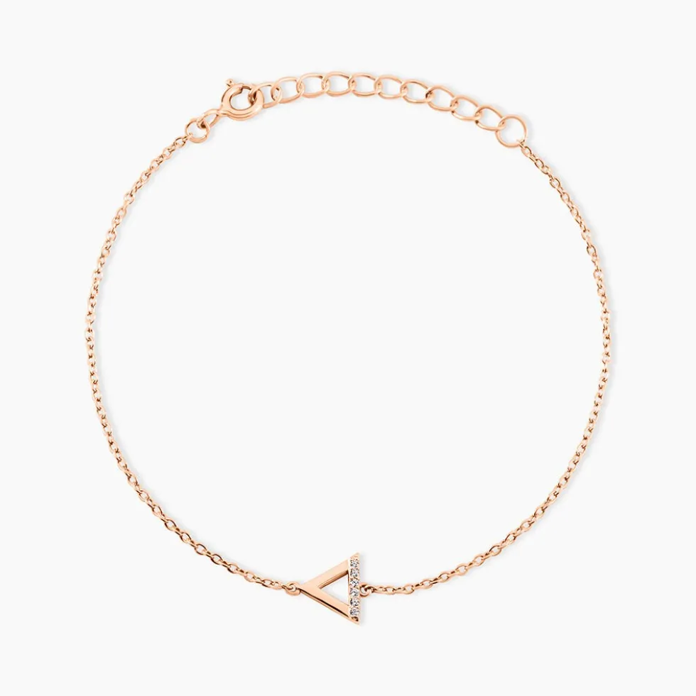 Bracelet Lorena Argent Rose Oxyde De Zirconium