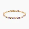 Bracelet Luteciaae Plaqué Or Jaune Oxyde De Zirconium