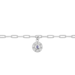 Bracelet Madlin Argent Blanc Lapis Lazuli Et Oxyde De Zirconium