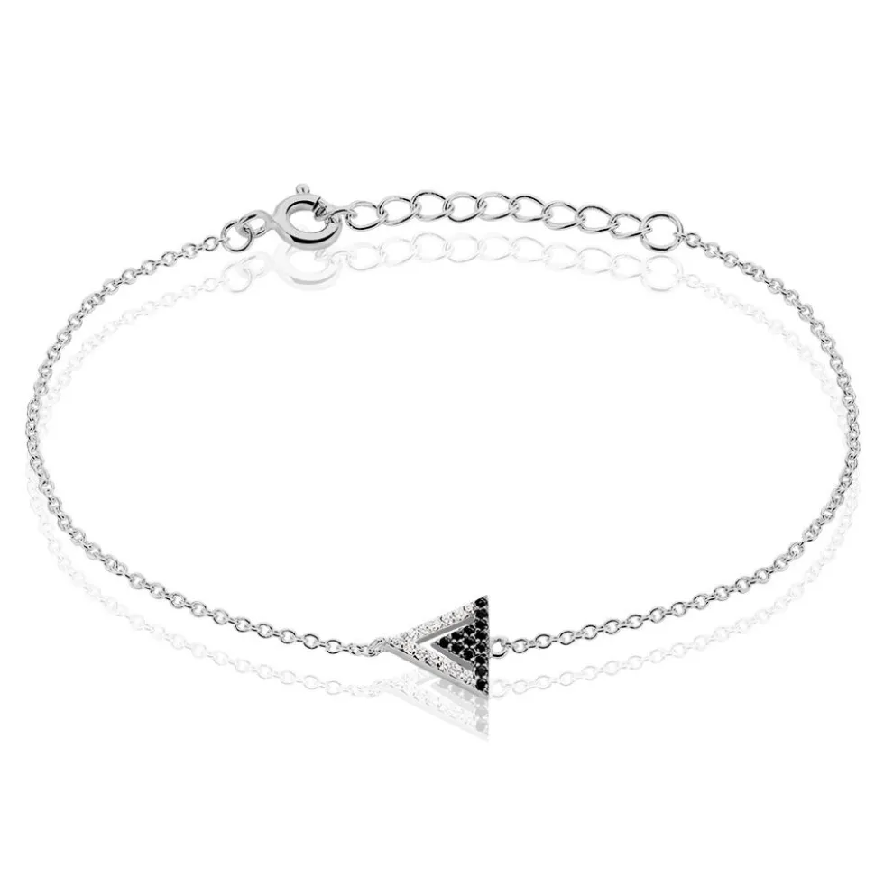 Bracelet Maelys Argent Blanc Oxyde De Zirconium