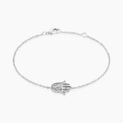 Bracelet Mafatma Argent Blanc Oxyde De Zirconium