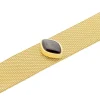Bracelet Maille Acier Doré Ryad Agate