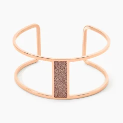 Bracelet Manchette Acier Rose Maria