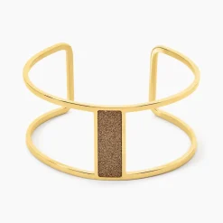 Bracelet Manchette Acier Doré Maria
