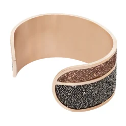 Bracelet Manchette Ouvert Acier Rose Carron