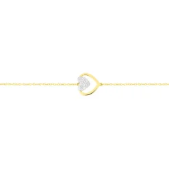 Bracelet Mary-jane Or Jaune Diamant