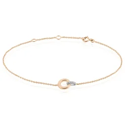 Bracelet Melynda Or Rose Diamant