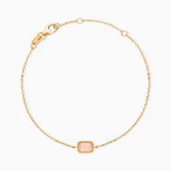 Bracelet Memory Plaqué Or Jaune Quartz
