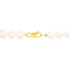 Bracelet Merrane Or Jaune Perle De Culture