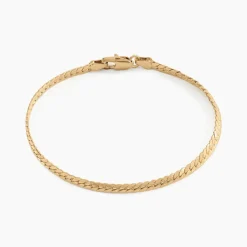 Bracelet Messaline Plaqué Or Jaune