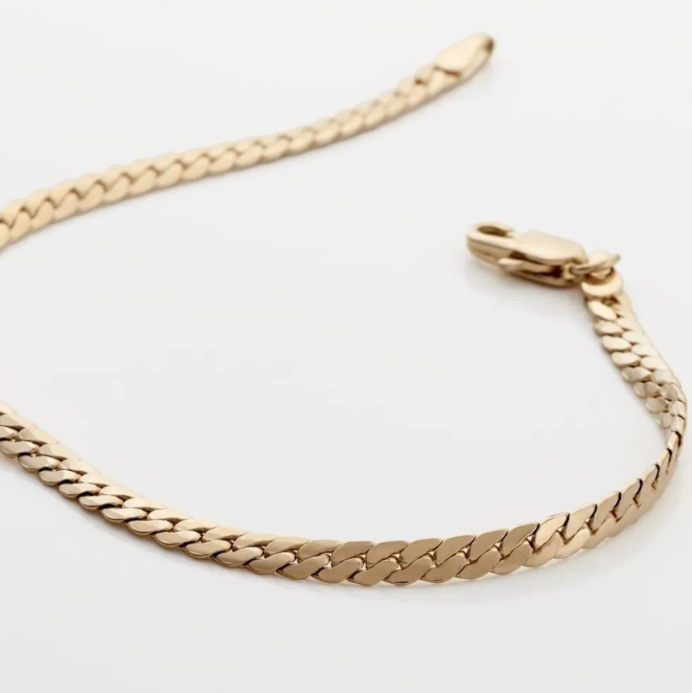 Bracelet Messaline Plaqué Or Jaune