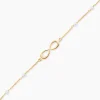 Bracelet Mierla Infini Or Jaune Perle De Culture