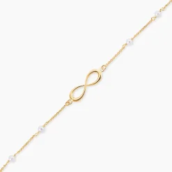 Bracelet Mierla Infini Or Jaune Perle De Culture
