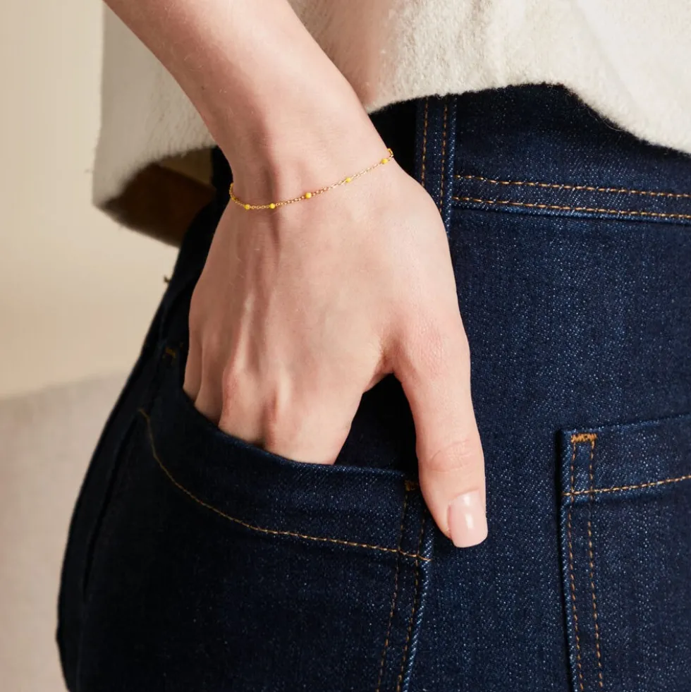 Bracelet Molly Argent Jaune