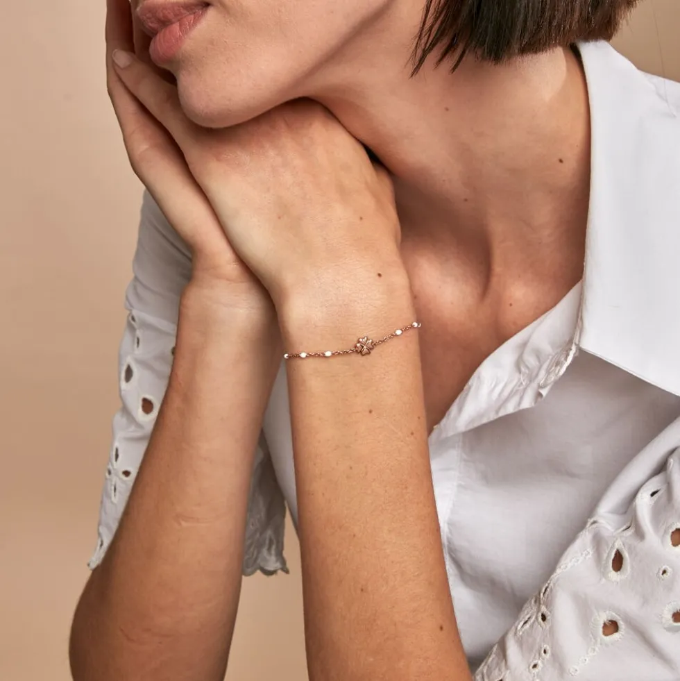 Bracelet Molly Argent Rose