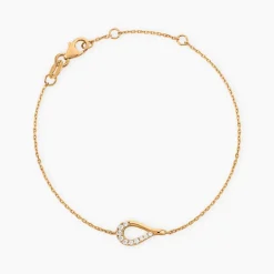 Bracelet Monia Plaqué Or Jaune Oxyde De Zirconium