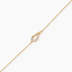 Bracelet Monia Plaqué Or Jaune Oxyde De Zirconium