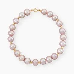 Bracelet Multicolore Or Jaune Perle De Culture