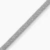 Bracelet Nahila Maille Popcorn Argent Blanc