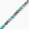 Bracelet Naturel Autres Tricolore Turquoise Hématite Jaspe Africain