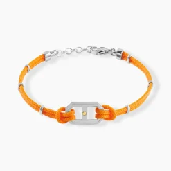 Bracelet Naturel Cordon Orange